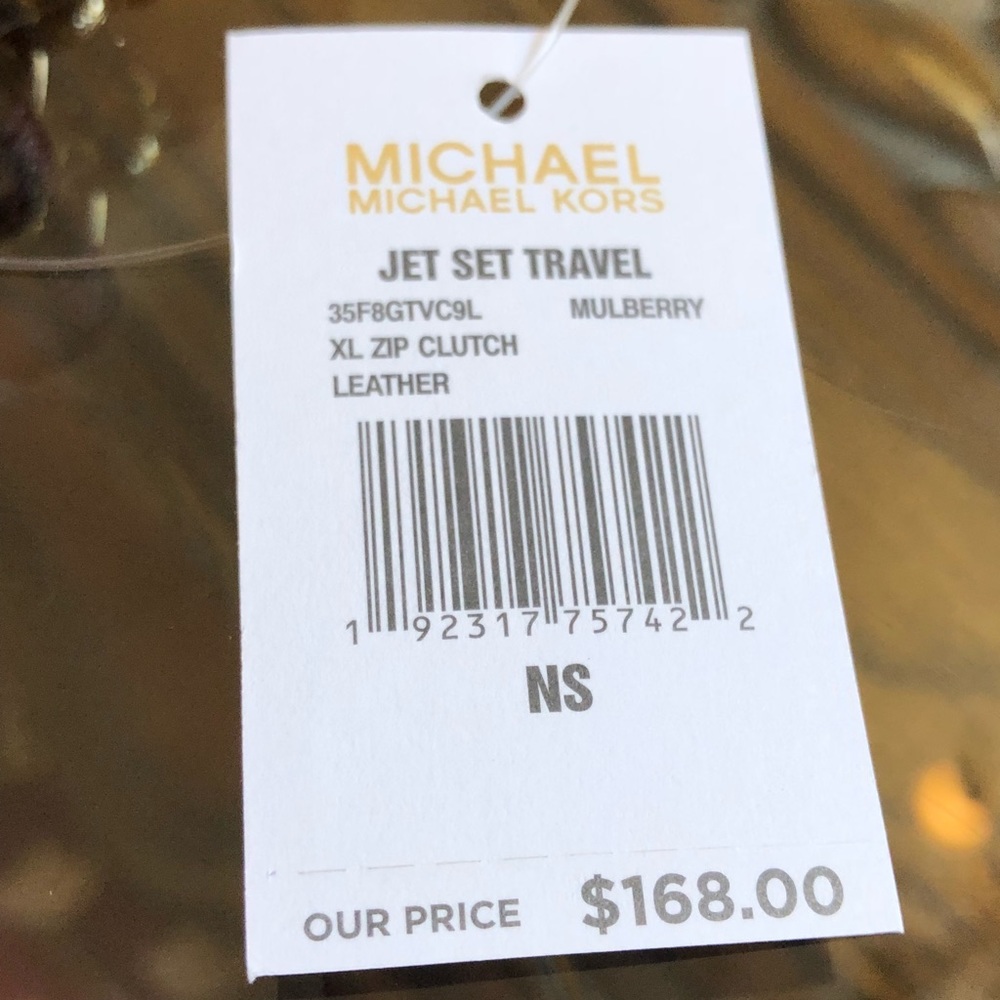 Michael Kors jet set travel perforated xl clutch - Picture 5 of 8